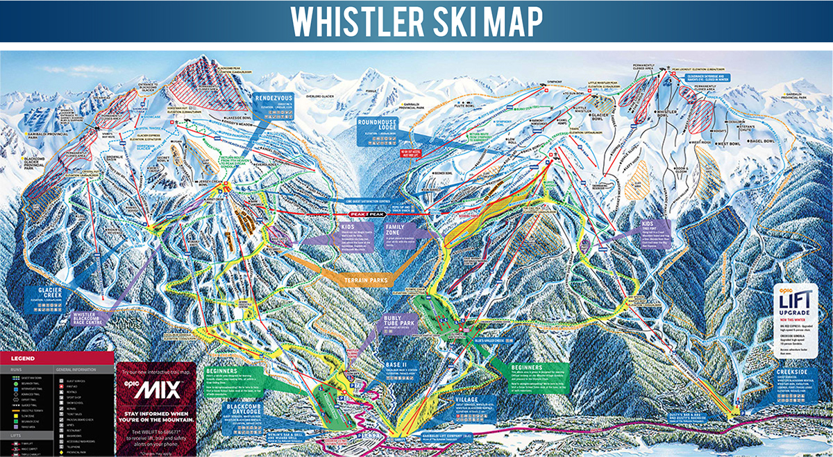Whistler Ski Map
