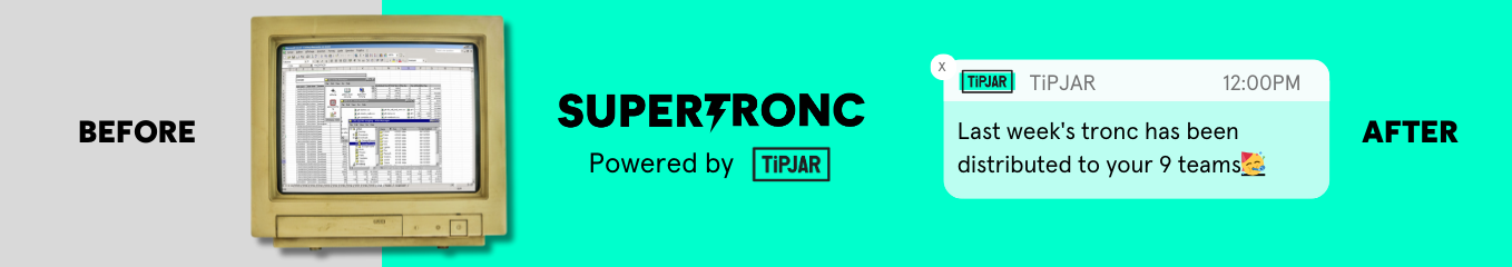 Supertronic – powered bt TiPJAR banner